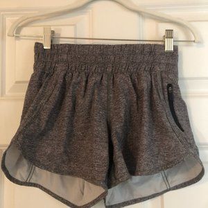 LuLulemon Track That MR Lined Shorts - 4" Heather Lux Multi Black